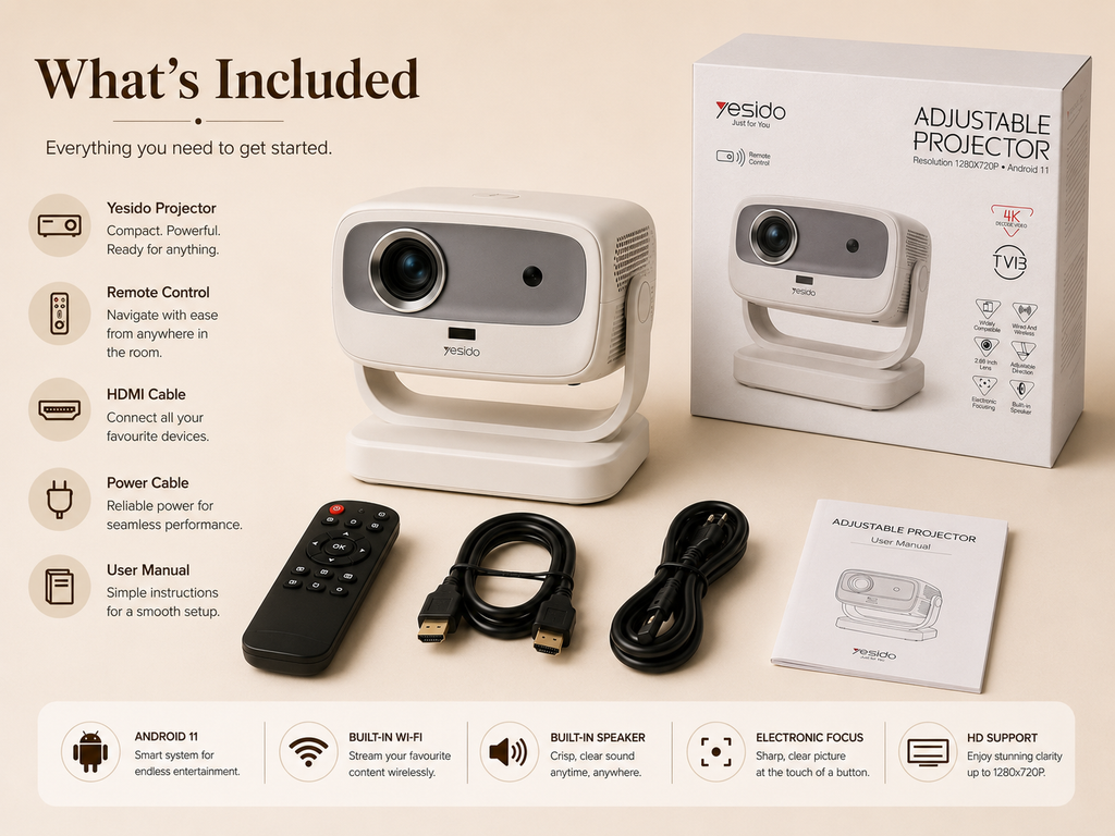 Easy Living™ Smart HD Home Projector